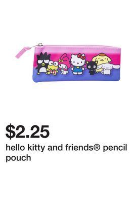 Five Below Hello kitty and friends pencil pouch offer