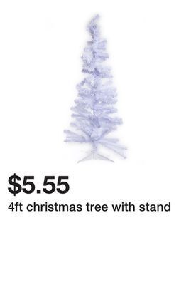 Five Below 4ft christmas tree with stand offer