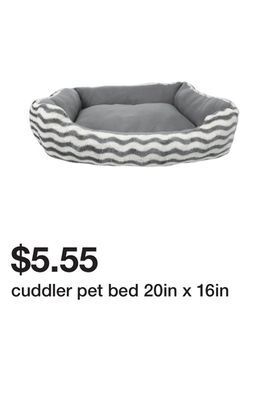 Five Below Cuddler pet bed 20in x 16in offer