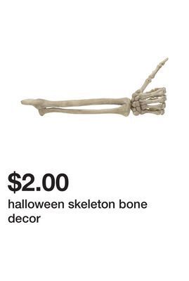 Five Below Halloween skeleton bone decor offer