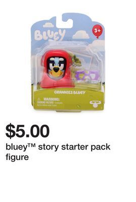Five Below Bluey story starter pack figure offer