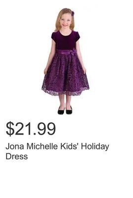 Costco Jona michelle kids' holiday dress offer