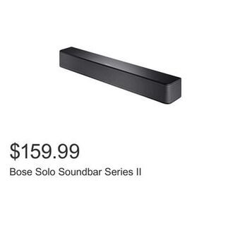 Costco Bose solo soundbar series ii offer