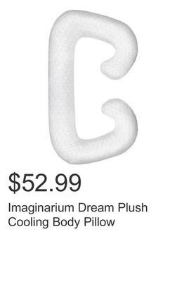 Costco Imaginarium dream plush cooling body pillow offer