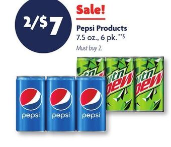 Family Dollar Pepsi products offer