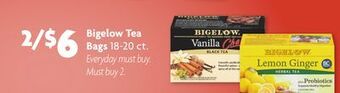 Family Dollar Bigelow tea bags offer