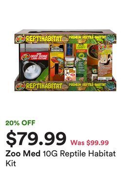 Petco 10g reptile habitat kit offer
