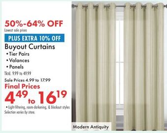Boscov's Curtains offer
