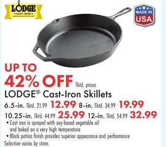 Boscov's Lodge cast-iron skillets offer