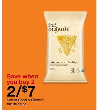 Target Select good & gather tortilla chips offer