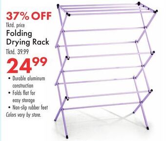 Boscov's Folding drying rack offer