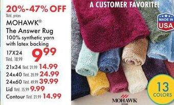 Boscov's Mohawk the answer rug offer