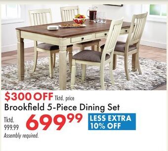 Boscov's Brookfield 5-piece dining set offer