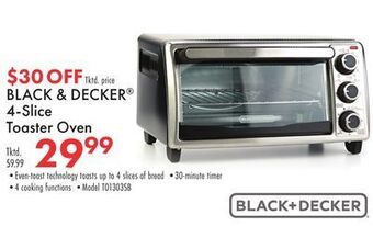 Boscov's Black & decker 4-slice toaster oven offer
