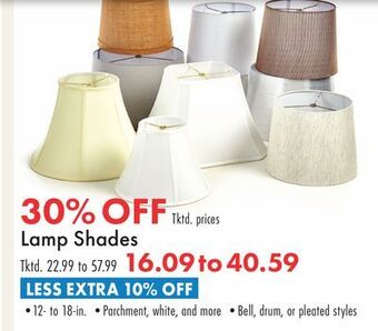 Boscov's Lamp shades offer