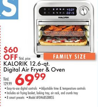 Boscov's Kalorik 12.6-qt. digital air fryer & oven offer