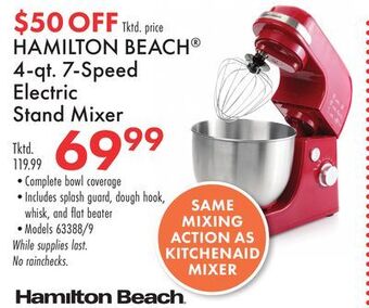 Boscov's Hamilton beach 4-qt. 7-speed electric stand mixer offer