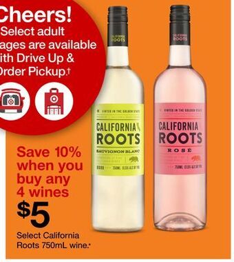 Target Select california roots 750ml wine offer