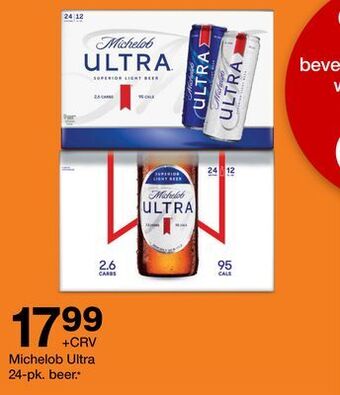 Target Michelob ultra 24-pk. beer offer
