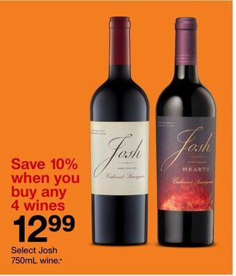 Target Select josh 750ml wine offer