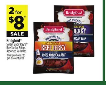 Dollar General Bridgford sweet baby ray's beef jerky offer