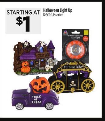 Dollar General Halloween light up decor offer