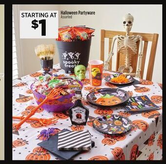 Dollar General Halloween partyware offer