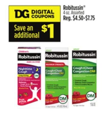 Dollar General Robitussin offer