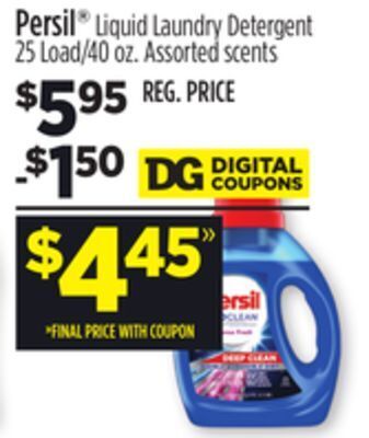 Dollar General Persil liquid laundry detergent offer