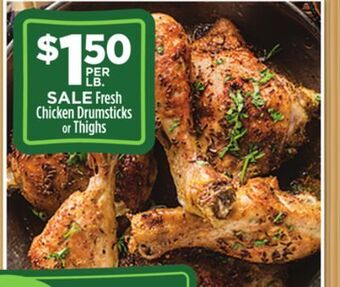 Dollar General Fresh chicken drumsticks or thighs offer
