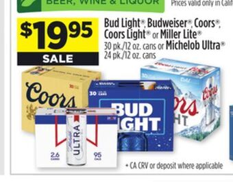 Dollar General Bud light , budweiser , coors , coors light or miller lite or michelob ultra offer