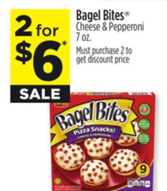 Dollar General Bagel bites cheese & pepperoni offer