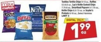 Albertsons Tostitos Tortilla Chips 9-13 oz offer