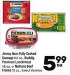 Albertsons Jimmy Dean Fully Cooked Sausage 9.6 oz offer