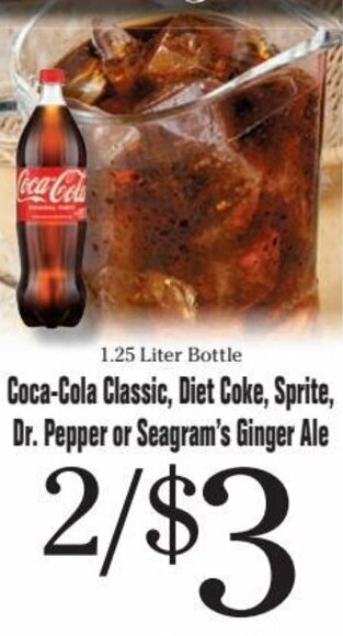 Morton Williams Coca-Cola Classic, Diet Coke, Sprite, Dr. Pepper or Seagram's Ginger Ale offer
