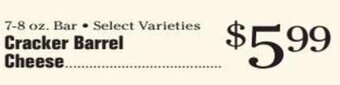 Morton Williams Cracker Barrel Cheese offer