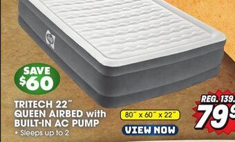 Big 5 Sealy 22 tritech airbed queen with built-in ac pump offer