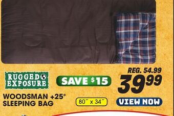 Big 5 Rugged exposure woodsman +25° sleeping bag offer
