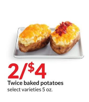 Hy-Vee Twice baked potatoes offer