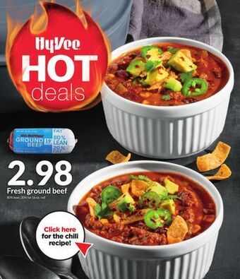 Hy-Vee Fresh ground beef offer