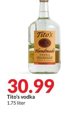 Hy-Vee Tito's vodka offer
