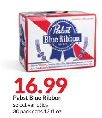 Hy-Vee Pabst blue ribbon offer