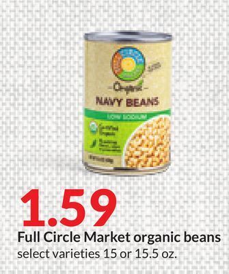 Hy-Vee Full circle market organic beans offer