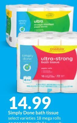 Hy-Vee Simply done bath tissue offer