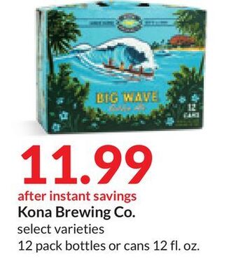 Hy-Vee Kona brewing co offer