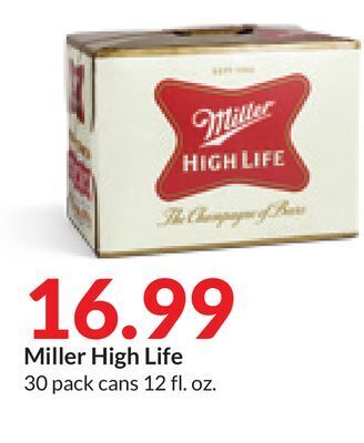 Hy-Vee Miller high life offer