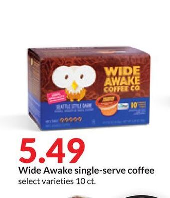 Hy-Vee Wide awake single-serve coffee offer