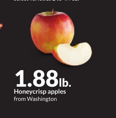 Hy-Vee Honeycrisp apples offer