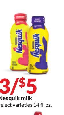 Hy-Vee Nesquik milk offer
