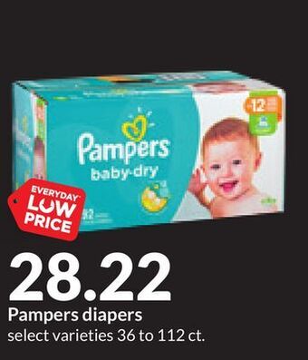Hy-Vee Pampers diapers offer